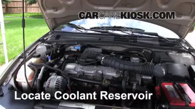 2002 Chevrolet Cavalier 2.2L 4 Cyl. Sedan (4 Door) Coolant (Antifreeze) Add Coolant